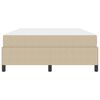 vidaXL Cadre de lit avec matelas Gris Vert Clair 140 x 200 cm tissu