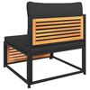 vidaXL Salon de jardin avec coussins 6 pcs bois d'acacia solide