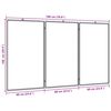 vidaXL Tableau blanc magn&eacute;tique pliable 180x100x1,7 cm aluminium