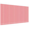 vidaXL Tissu de remplacement pour auvent rayures rouges et blanches