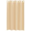 vidaXL Rideaux en voile avec &oelig;illets 2 pcs sable