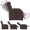 vidaXL Fauteuil inclinable &eacute;lectrique marron fonc&eacute; tissu