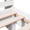vidaXL Lit biblioth&egrave;que sans matelas blanc 90x190cm bois de pin massif