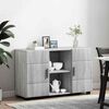 vidaXL Buffet avec &eacute;tag&egrave;re FLORIN Gris Sonoma 88,5 x 30,5 x 55,5 cm