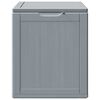 vidaXL Boîte de rangement de jardin 90 L Gris PP aspect bois