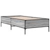 vidaXL Cadre de lit sans matelas sonoma gris 90x190 cm