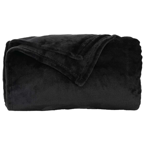 vidaXL Jet&eacute; Noir 220 x 240 cm Toison