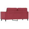 vidaXL Canap&eacute; &agrave; 2 places Rouge bordeaux 140 cm Similicuir