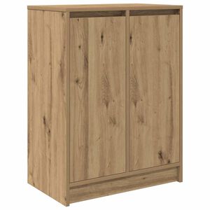 vidaXL Meuble &agrave; chaussures ch&ecirc;ne artisanal 57x34x76 cm bois ing&eacute;nierie