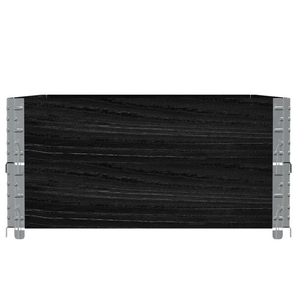 vidaXL Jardini&egrave;re noir 120x80 cm bois massif de pin