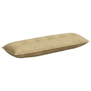 vidaXL Coussin de Dos Vert gris 140 x 50 cm Tissu en velours c&ocirc;tel&eacute;
