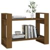 vidaXL Biblioth&egrave;que/Cloison Marron miel 80x35x56,5 cm Pin solide