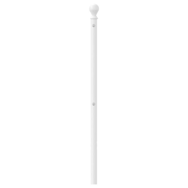 vidaXL Tête de lit métal blanc 150 cm