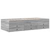 vidaXL Lit de jour avec tiroirs sans matelas sonoma gris 100x200 cm