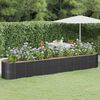 vidaXL Lit sur&eacute;lev&eacute; de jardin Acier galvanis&eacute; Anthracite