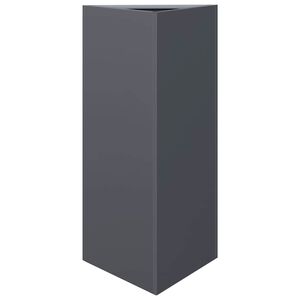 vidaXL Jardini&egrave;re anthracite triangulaire 40x34,5x75 cm acier