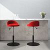 vidaXL Chaises pivotantes &agrave; manger lot de 2 Rouge bordeaux Velours
