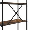 vidaXL &Eacute;tag&egrave;re Ch&ecirc;ne fum&eacute; 60 x 30 x 146 cm Bois d'ing&eacute;nierie