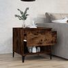vidaXL Table d'appoint Ch&ecirc;ne fum&eacute; 50x46x50 cm Bois d'ing&eacute;nierie