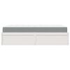 vidaXL Lit avec matelas blanc 100x200 cm bois massif de pin