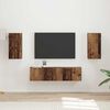 vidaXL Ensemble meuble TV 4 pcs Bois ancien Bois d'ing&eacute;nierie
