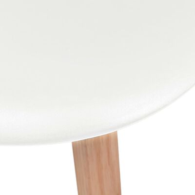 vidaXL Chaises de salle à manger 4 pcs Blanc Plastique