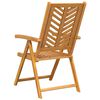 vidaXL Chaise de jardin 8 pcs Marron 57 x 72 x 109 cm