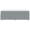 vidaXL Cadre de lit avec matelas Gris clair 90 x 200 cm tissu