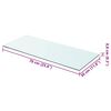 vidaXL Panneaux d'&eacute;tag&egrave;re 2 pcs Verre Transparent 70 x 30 cm