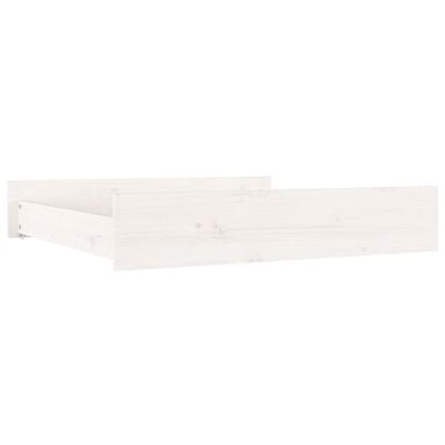 vidaXL Tiroirs de lit 2 pcs blanc Bois de pin massif