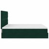 VidaXL Cadre de lit ottoman avec matelas vert fonc&eacute; 180x200cm velours