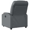 vidaXL Fauteuil inclinable électrique Gris Similicuir