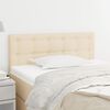 vidaXL T&ecirc;te de lit Cr&egrave;me 80x5x78/88 cm Tissu