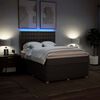 vidaXL Sommier &agrave; lattes de lit avec matelas Marron fonc&eacute; 140x190 cm