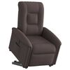 vidaXL Fauteuil inclinable électrique marron foncé tissu