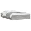 vidaXL Cadre de lit avec tiroirs sans matelas sonoma gris 150x200 cm