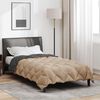 vidaXL Duvet d'hiver Anthracite et Taupe 220 x 155 cm Microfibre