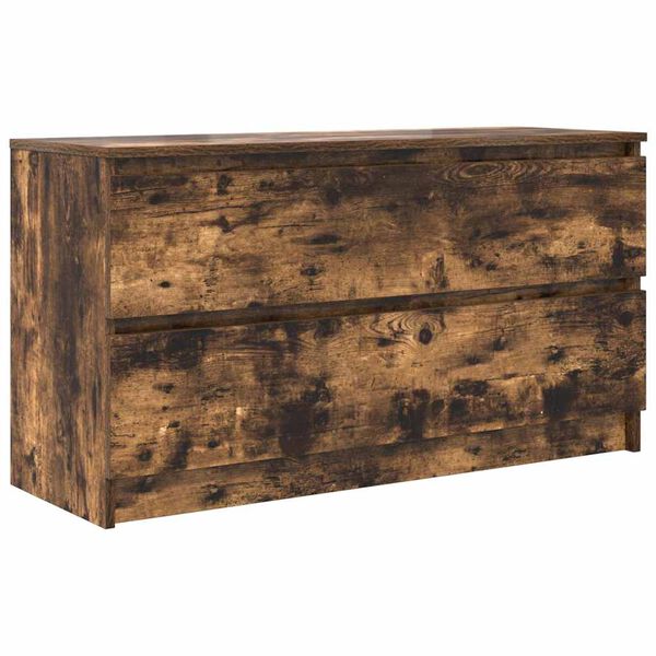 vidaXL Meuble TV ch&ecirc;ne fum&eacute; 100x35x54 cm bois d'ing&eacute;nierie