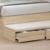 vidaXL Tiroirs de lit avec tiroir Ch&ecirc;ne Sonoma 80 x 36,5 x 16,5 cm