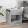 vidaXL Table d'appoint Gris b&eacute;ton 40,5 x 40 x 45 cm Bois d'ing&eacute;nierie