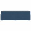 vidaXL Cadre de lit avec matelas Bleu 90 x 190 cm tissu