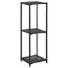 vidaXL &Eacute;tag&egrave;re de rangement Noir 30x30x90 cm R&eacute;sine tress&eacute;e