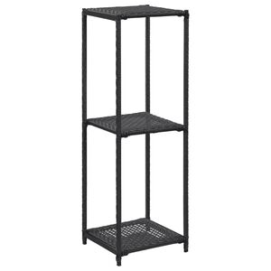 vidaXL &Eacute;tag&egrave;re de rangement Noir 30x30x90 cm R&eacute;sine tress&eacute;e