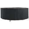 vidaXL Housse pour meubles 244 x 244 x 105 cm Tissu Oxford 210D Rond