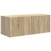 vidaXL Ensemble meuble TV 3 pcs Ch&ecirc;ne Sonoma Bois d'ing&eacute;nierie