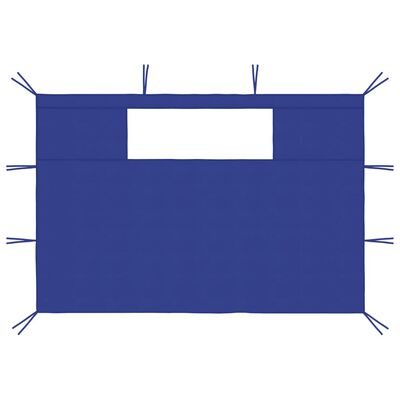vidaXL Parois latérales de belvédère avec fenêtres 2 pcs Bleu