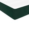 vidaXL Sommier &agrave; lattes de lit et matelas Vert fonc&eacute; 140x200cm Velours