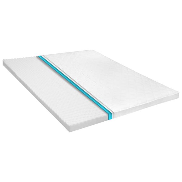 vidaXL Sur-matelas 140 x 200 cm Mousse froide Profil d'&oelig;uf 6 cm