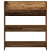 vidaXL Armoire &agrave; chaussures murale vieux bois 80x18x90 cm