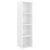 vidaXL Ensemble de meuble TV 4 pcs Blanc Bois d'ingénierie